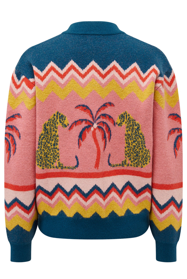 Solana Leopard & Palms Bomber