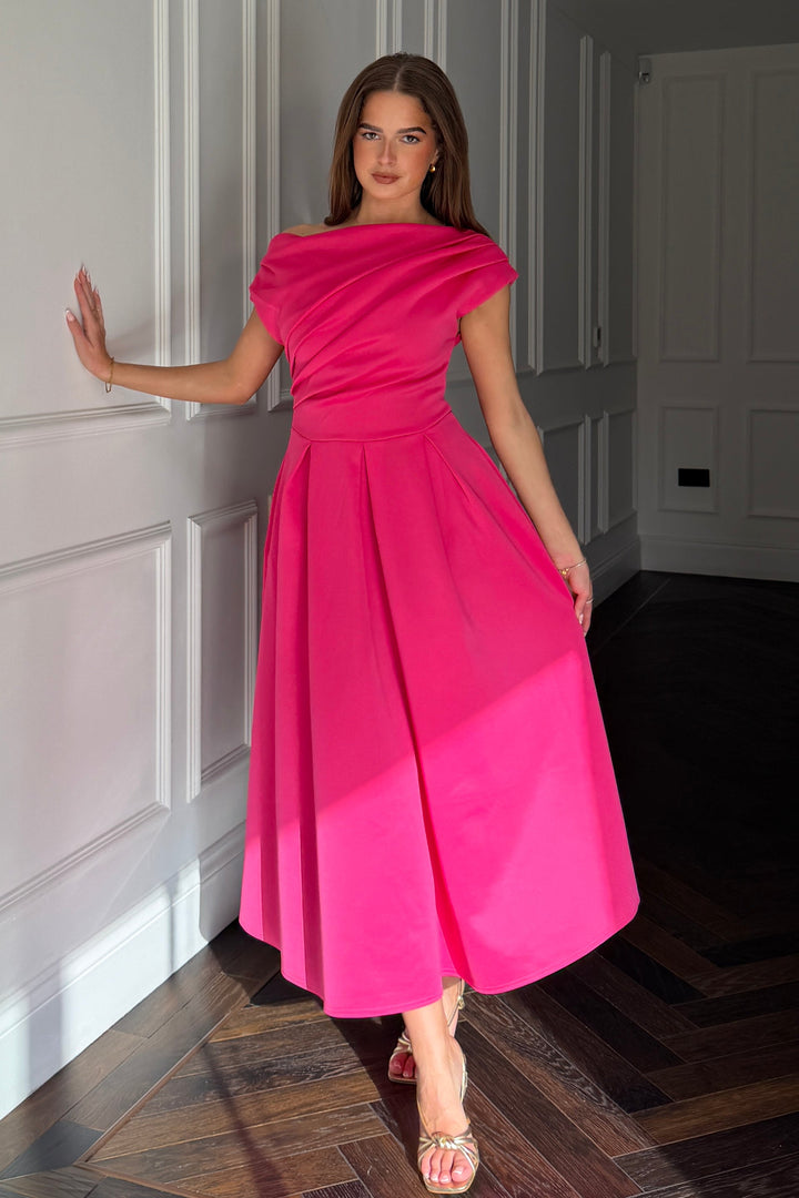 Betty Dress in Hot Pink