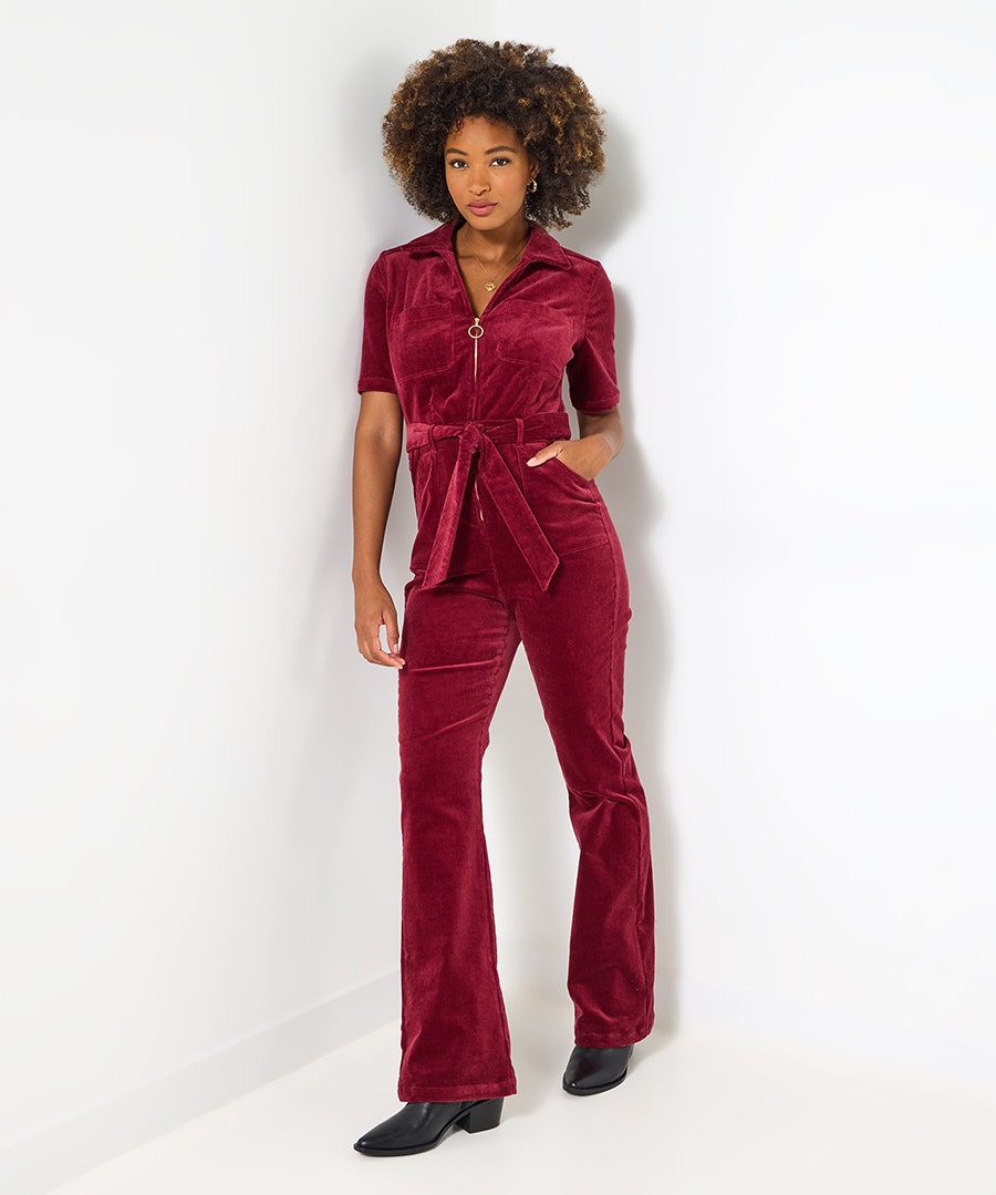 Pixie cord jumpsuit