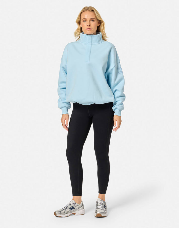 Snap Collar Sierra Sweatshirt in Baby Blue
£65.00