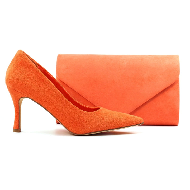 Amy Orange Court Shoe
