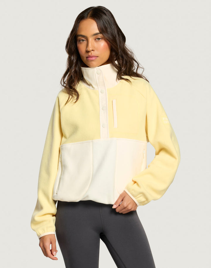 Snap Polar Fleece in Pale Vanilla
£65.00