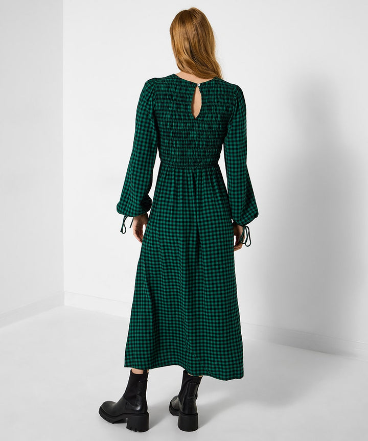 Gigi Green Gingham Maxi Dress