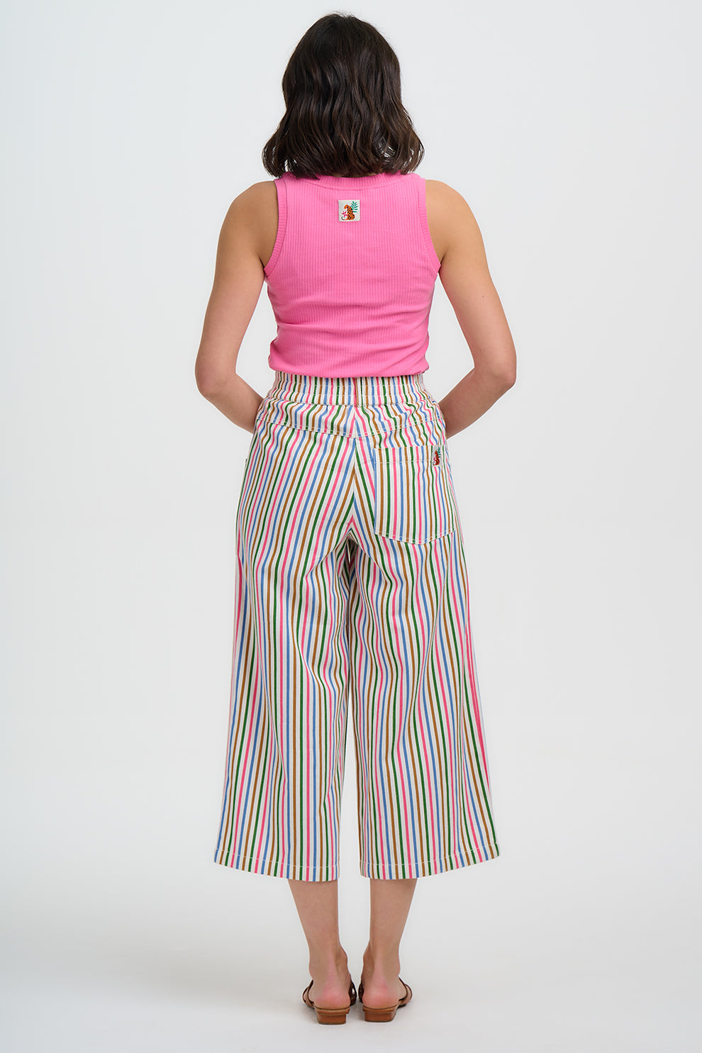 Sugarhill Brighton Charlene cropped rainbow trouser