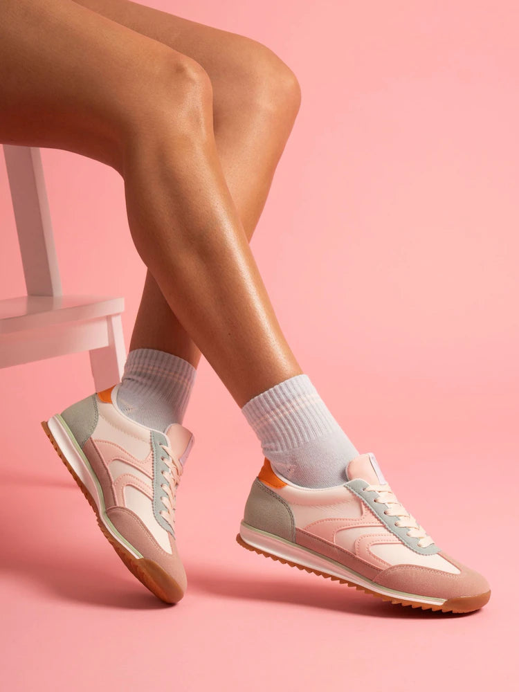 Zoe in Beige trainer only size 4 available