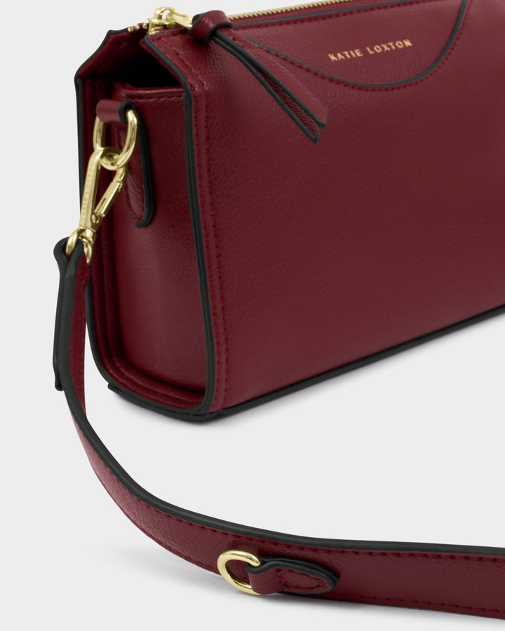 Alba crossbody bag in Cherry