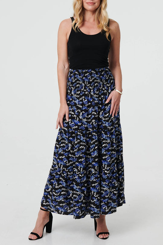 Floral high waisted skirt (sale)