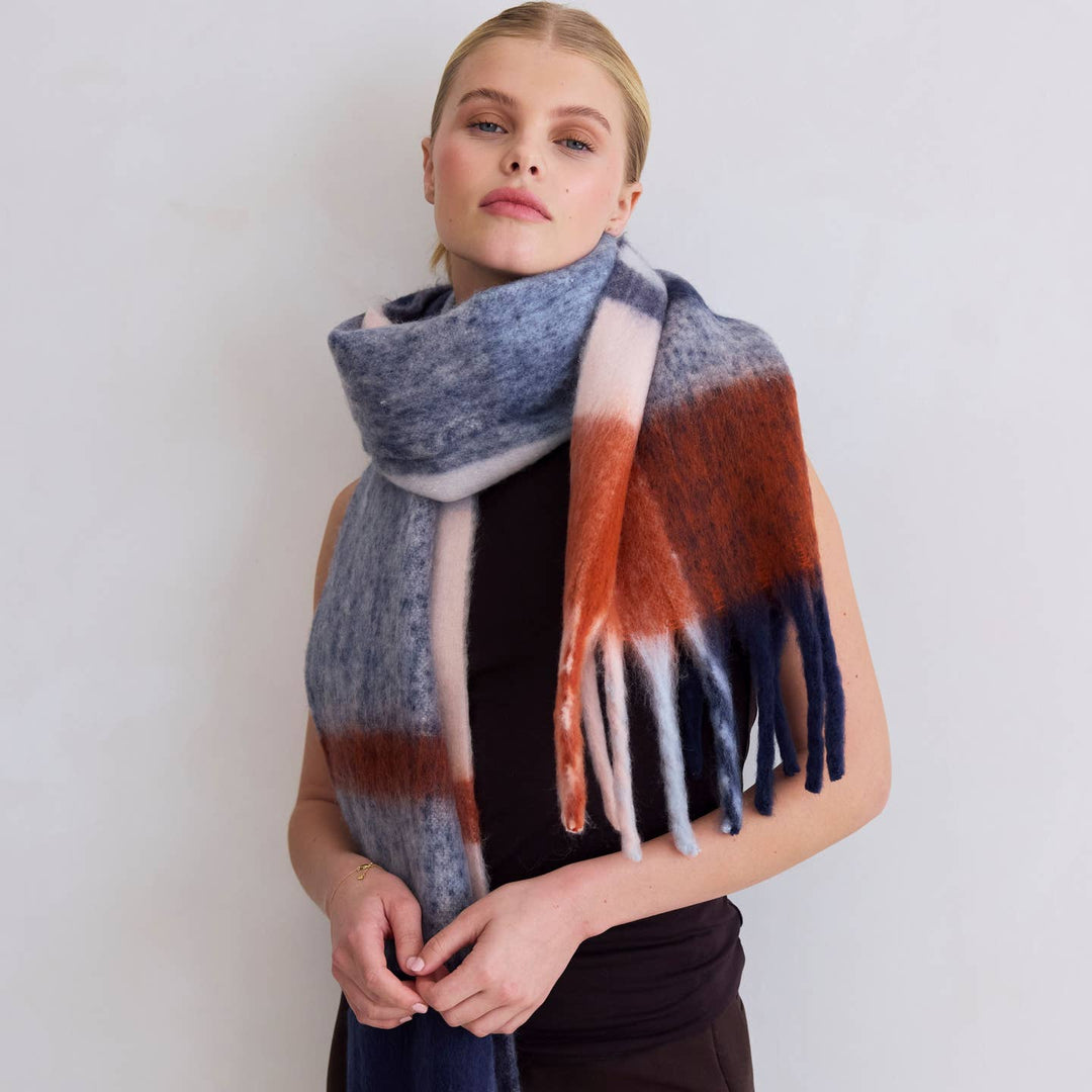 The stockholm Scarf - 100% Recycled - Winter Lagoon - AW25