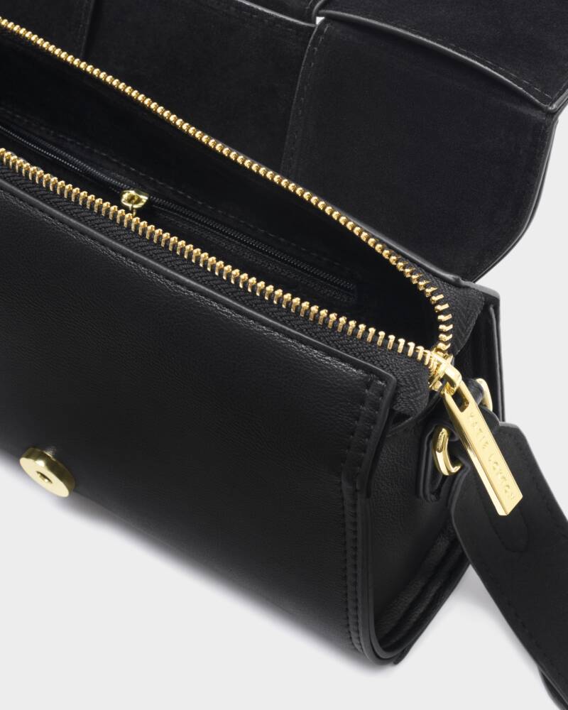 Taya Suedette Crossbody Bag

In Black