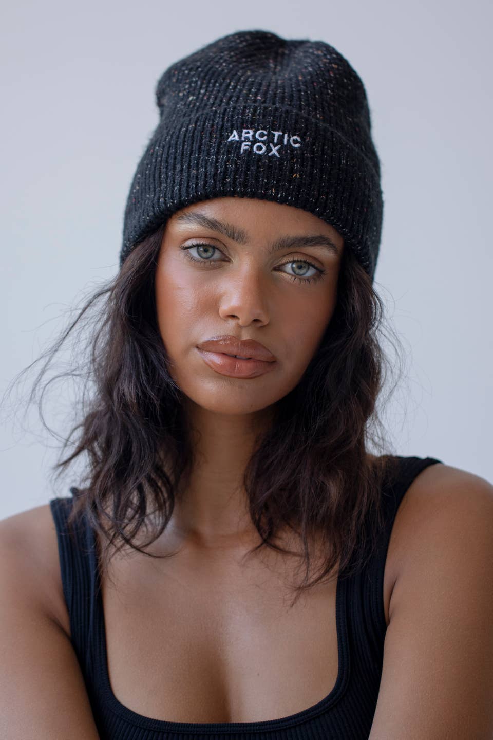 The Embroidered Beanie - Midnight Black