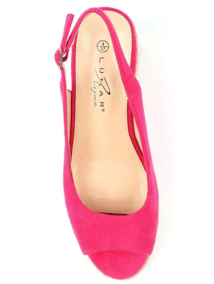 Pia Wedge Espadrille in Fuchsia from Lunar