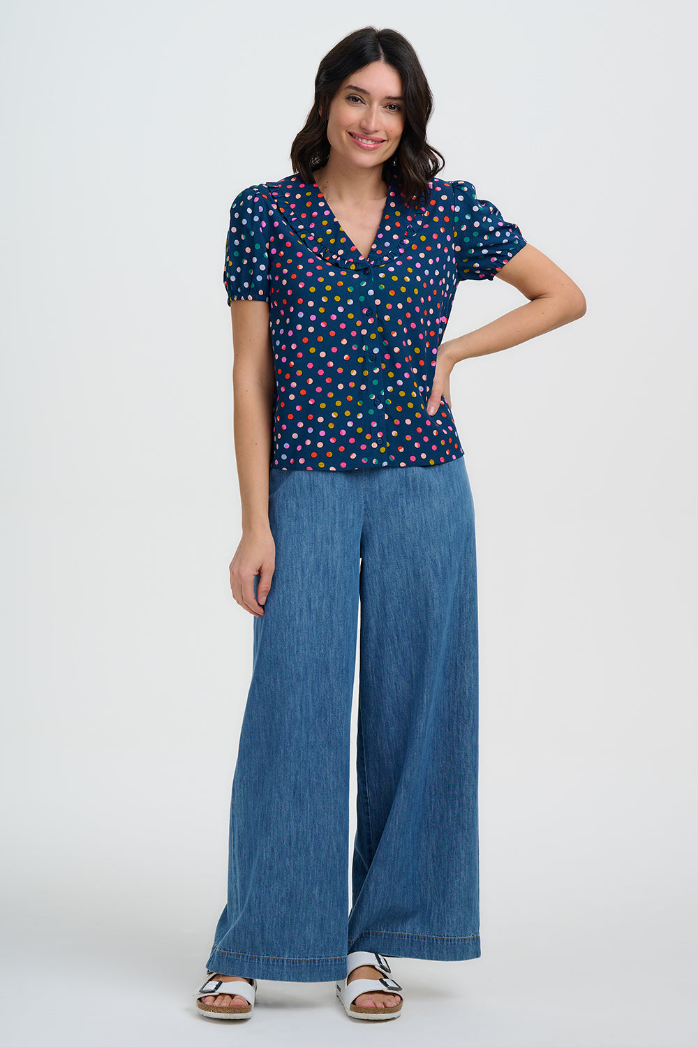sugarhill Brighton Elaine Frill Blouse