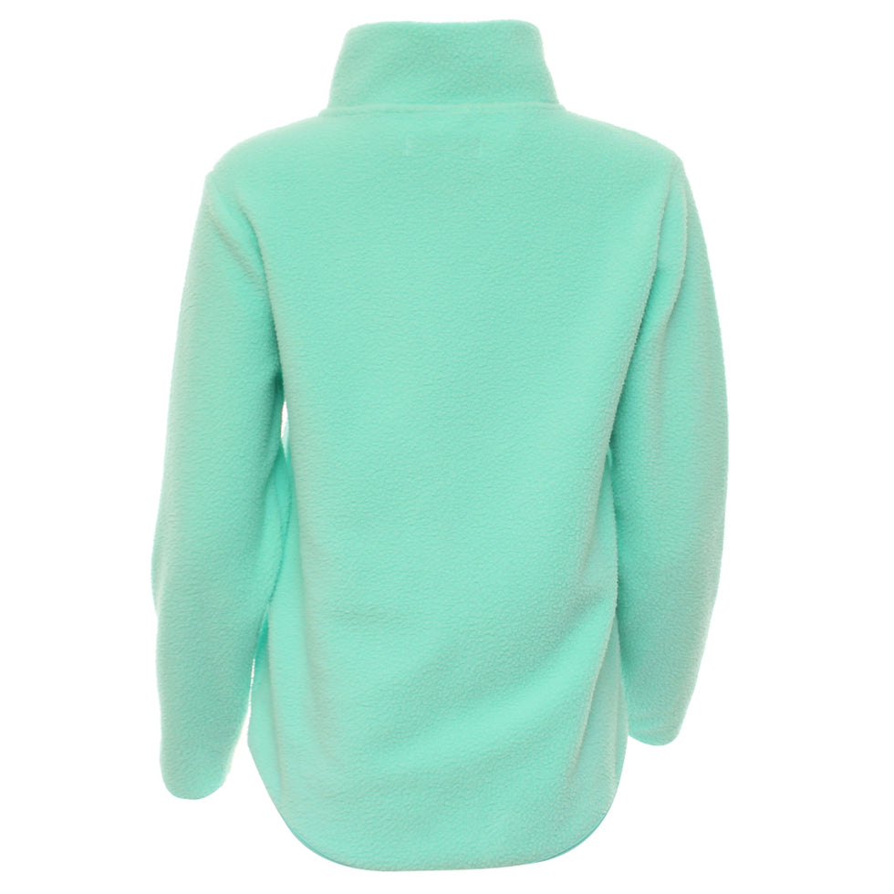 Relax and Renew Angie Mint  Half Zip Fleece