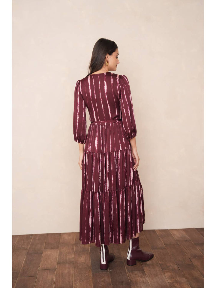 Ana long wrap dress