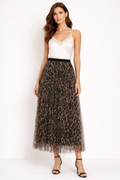 Leopard - print Tulle one size skirt 8 - 18