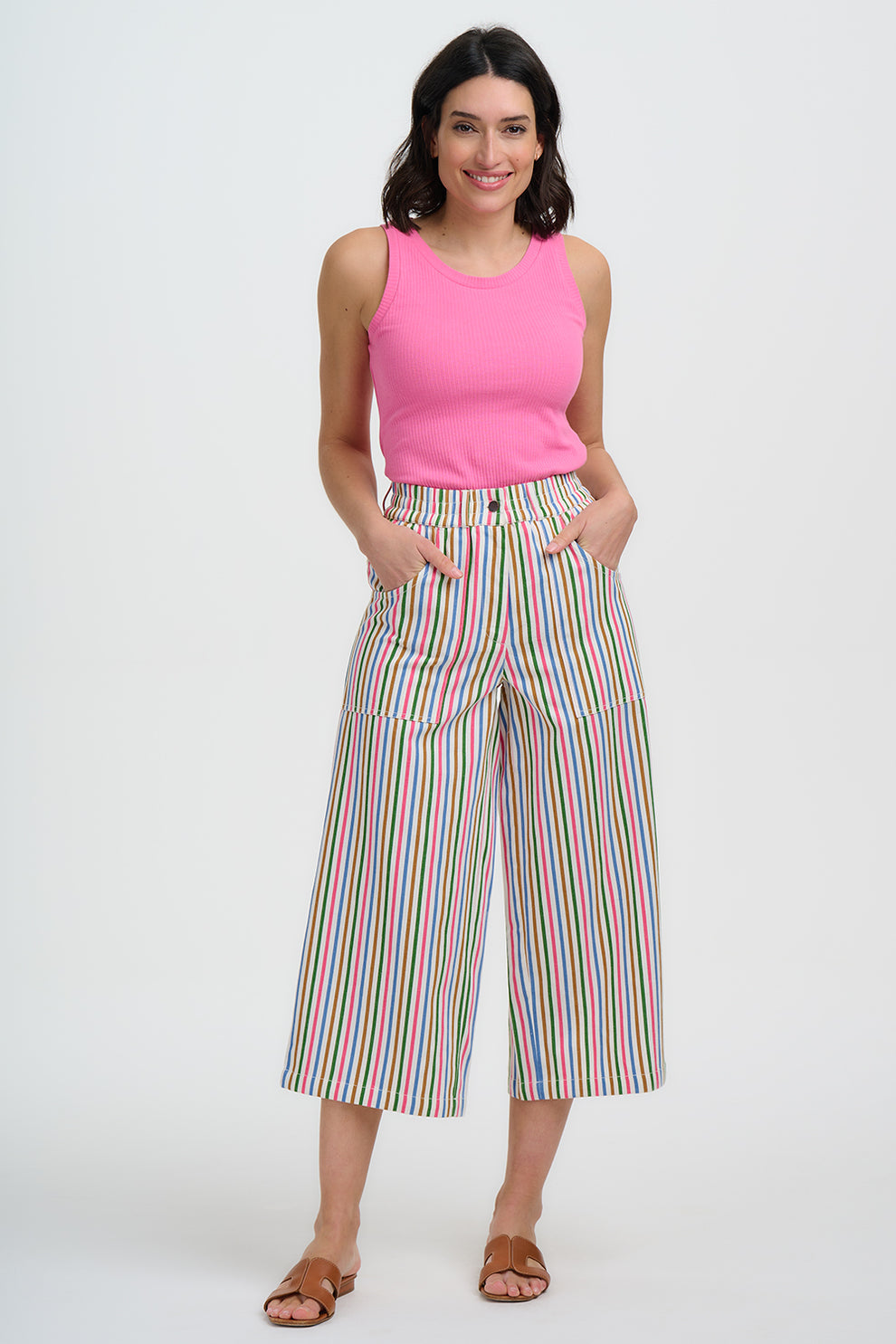 Sugarhill Brighton Charlene cropped rainbow trouser