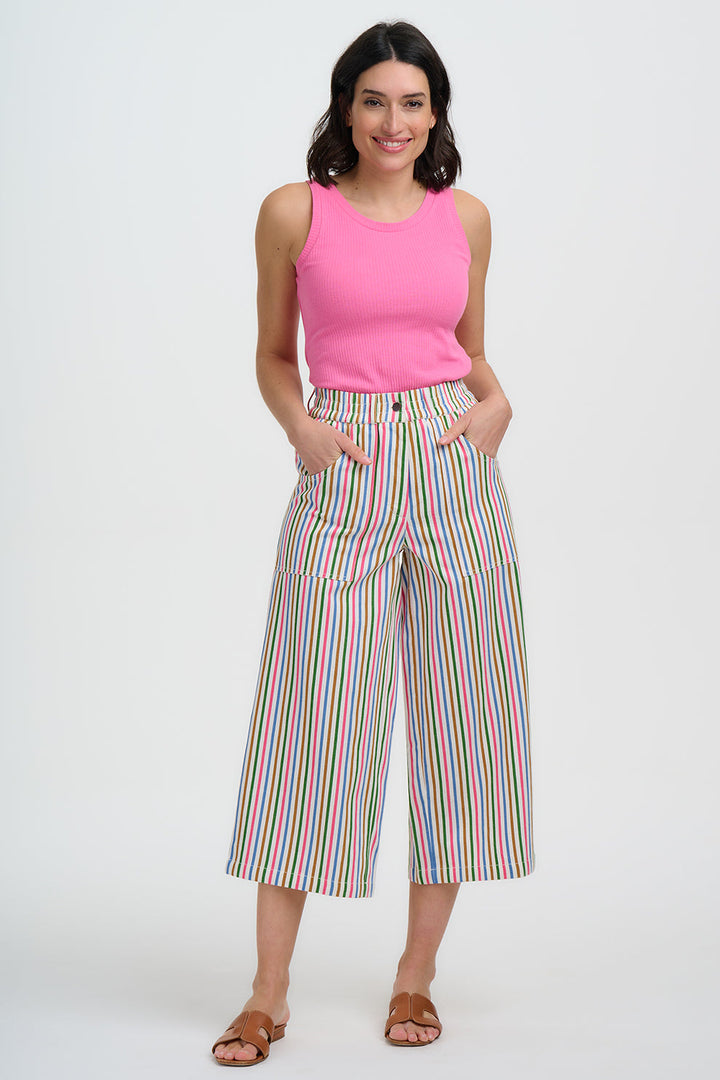 Sugarhill Brighton Charlene cropped rainbow trouser