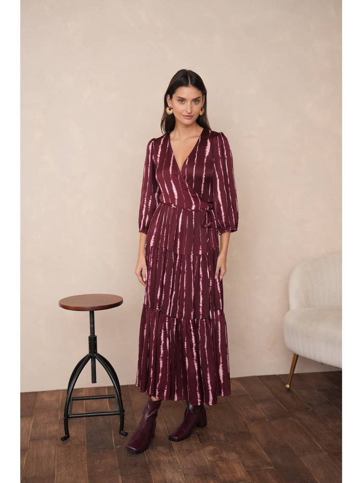 Ana long wrap dress