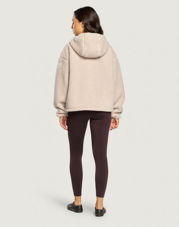 Industry Fleece Hooded Full Zip Natural