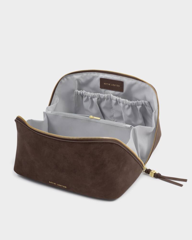 WATER-RESISTANT
Soho Large Suedette Makeup & Wash Bag