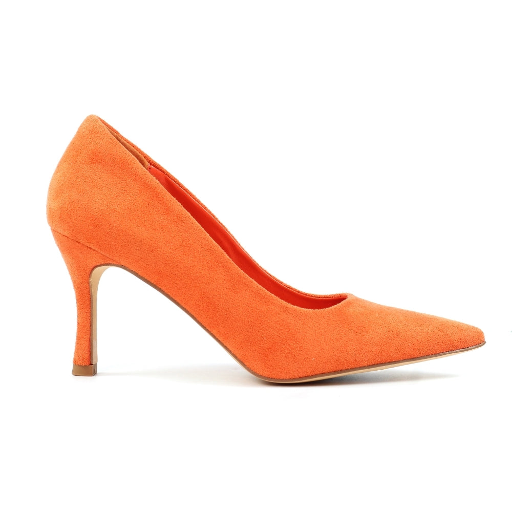 Amy Orange Court Shoe