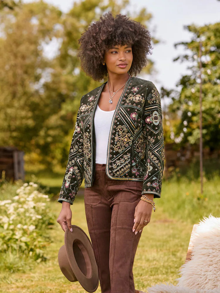 Joe Brown Bella Boutique Embroidered Edge To Edge Jacket