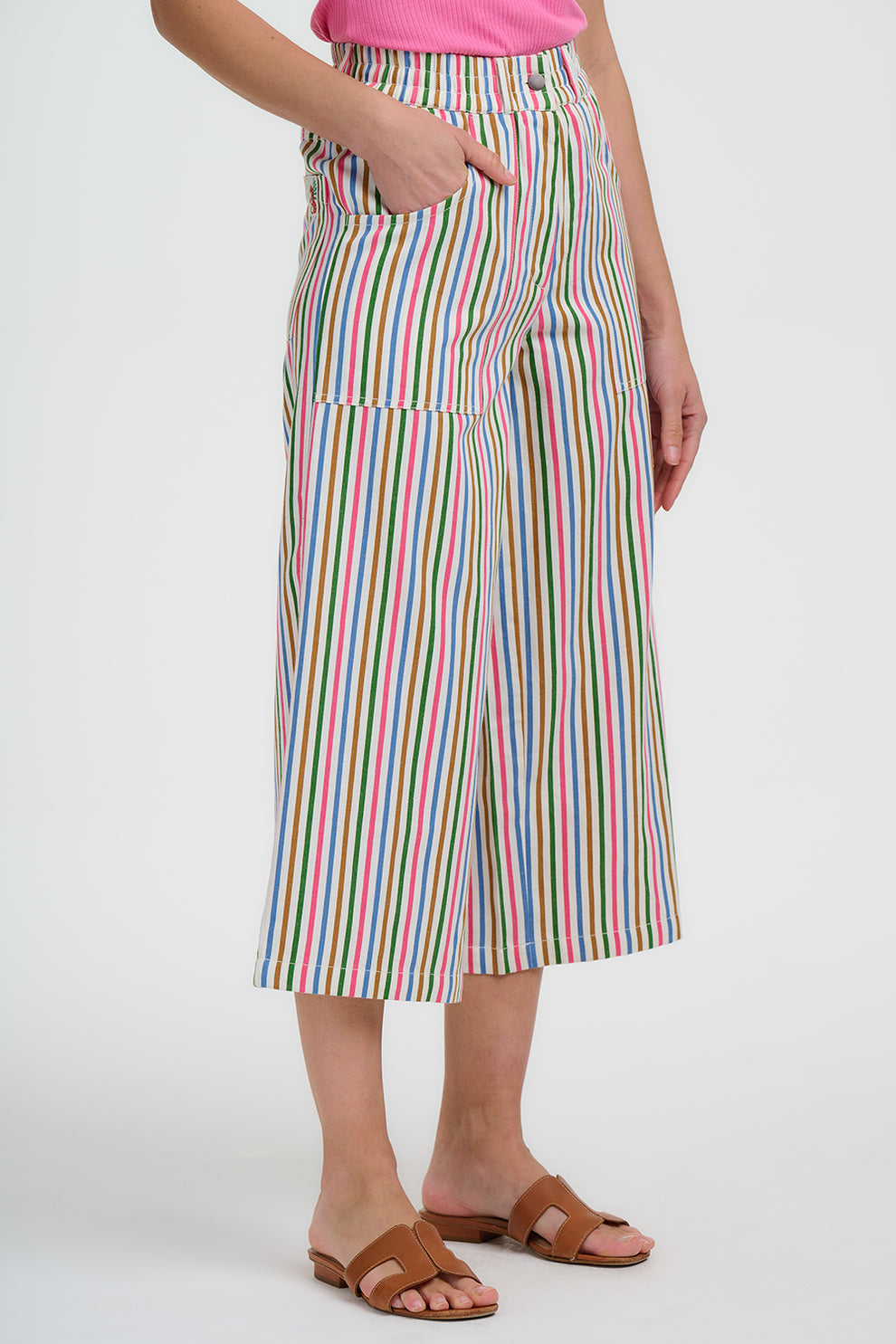 Sugarhill Brighton Charlene cropped rainbow trouser
