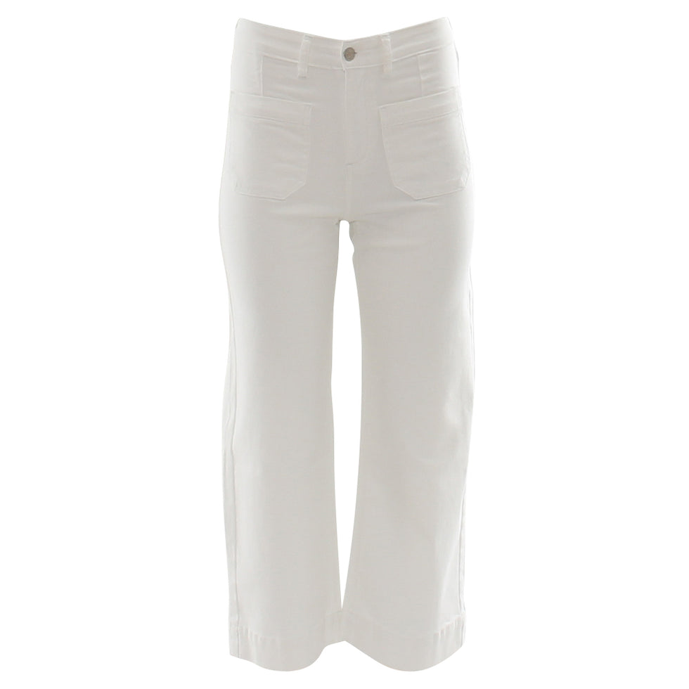 Enid Copped white Jean