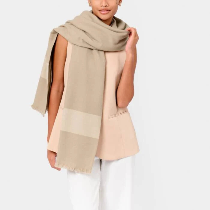 Light Taupe blanket scarf