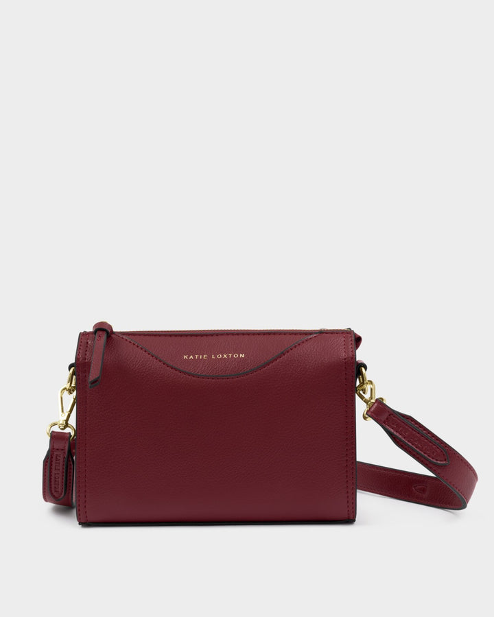 Alba crossbody bag in Cherry