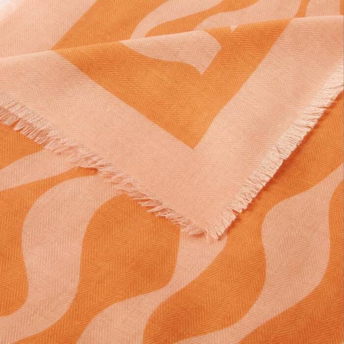 Orange Ripple wave Katie loxton scarf