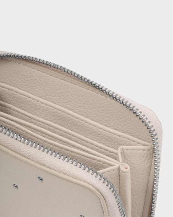 Studded purse in Oyster