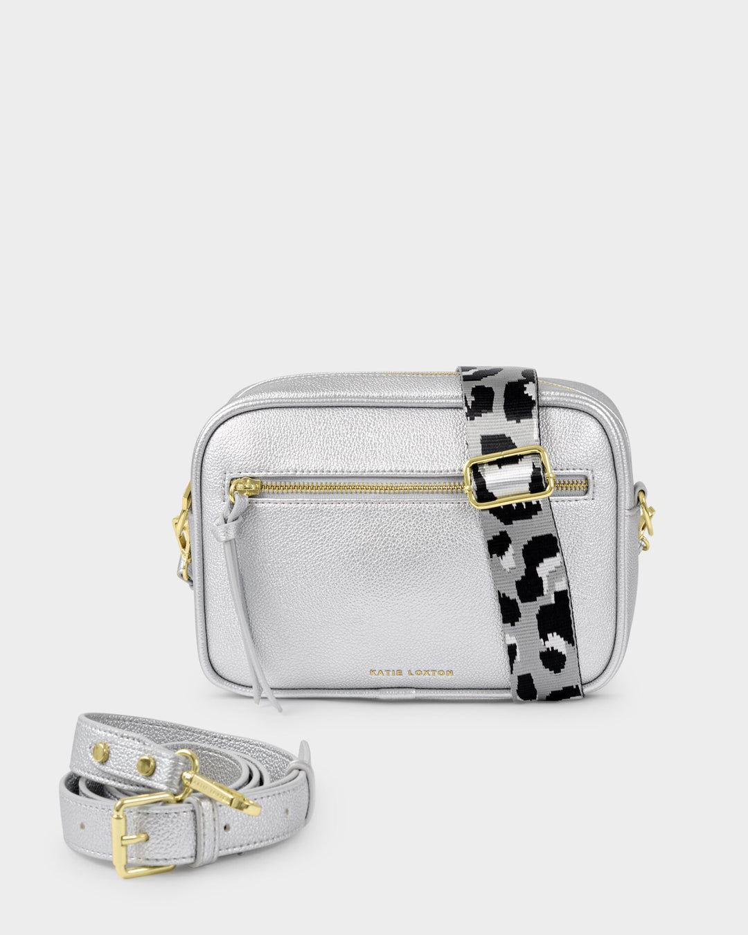 Hallie crossbody bag in silver