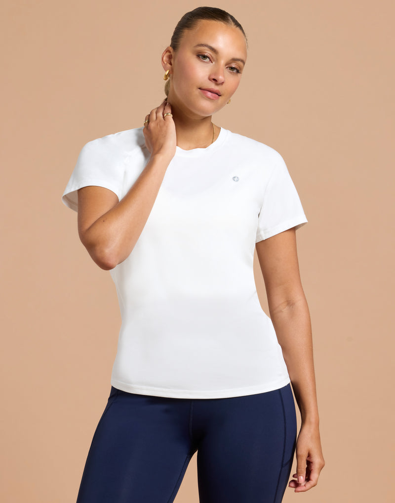 Relentless Tee in white
