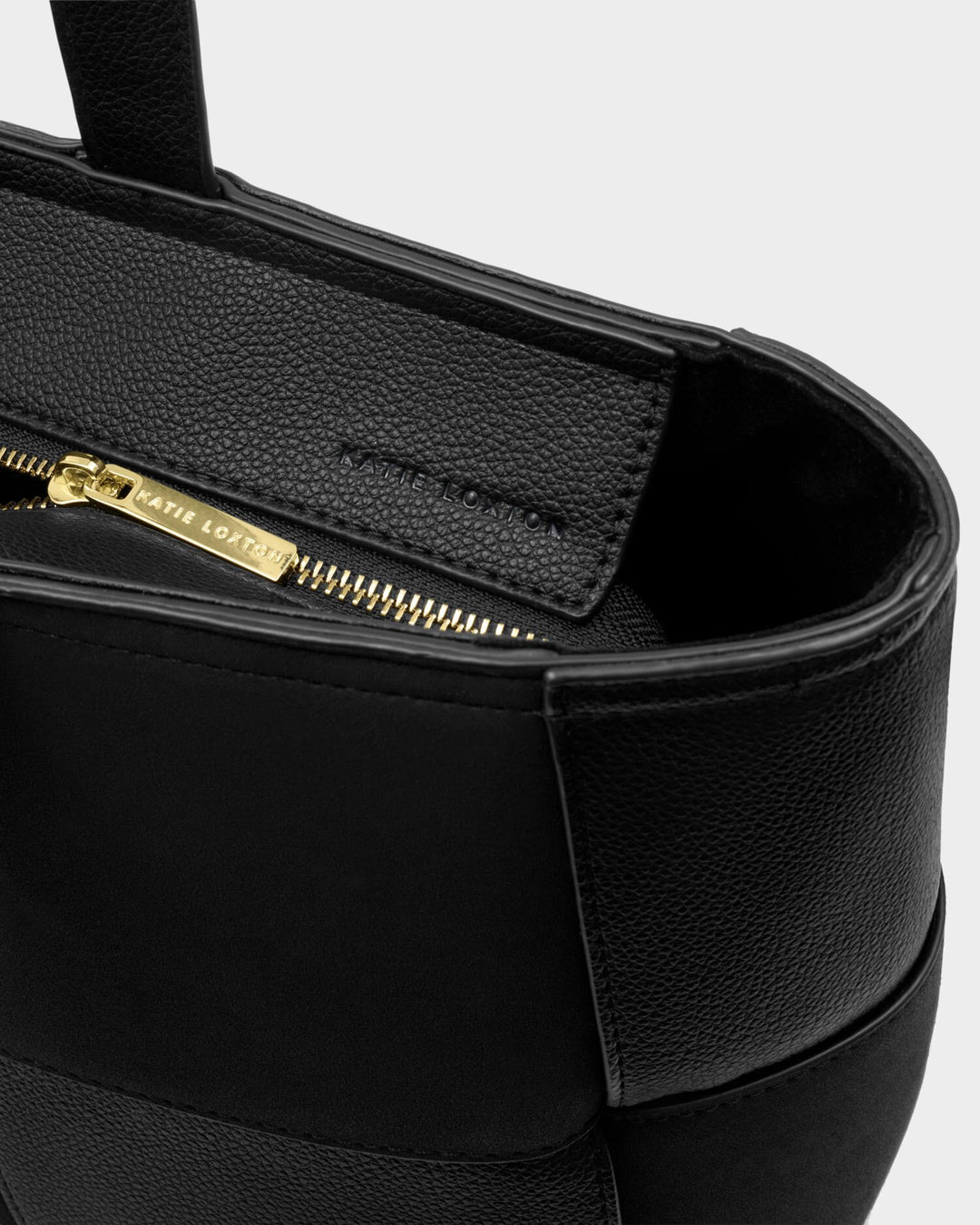 Taya handwoven bag in black