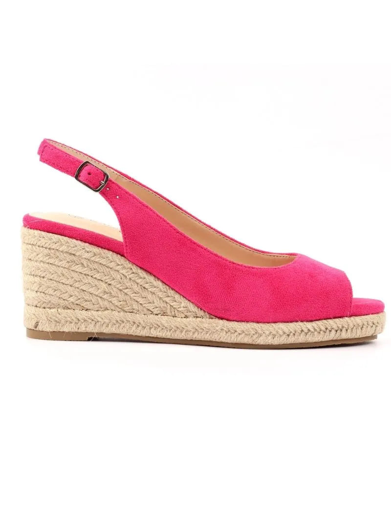 Pia Wedge Espadrille in Fuchsia from Lunar