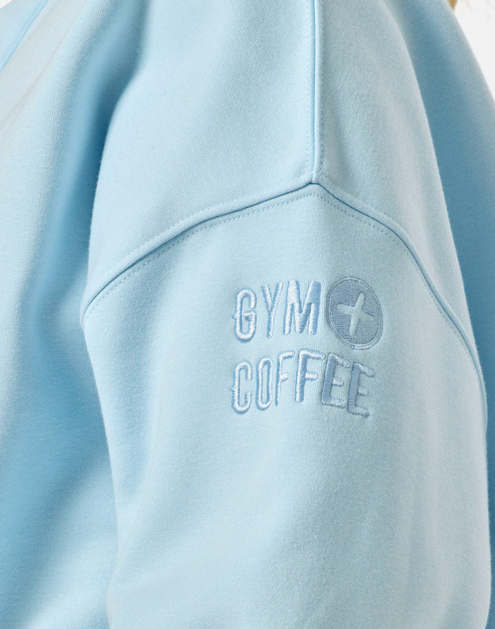 Snap Collar Sierra Sweatshirt in Baby Blue
£65.00