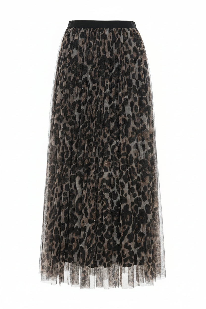 Leapord Tulle skirt (one size 8- 18)